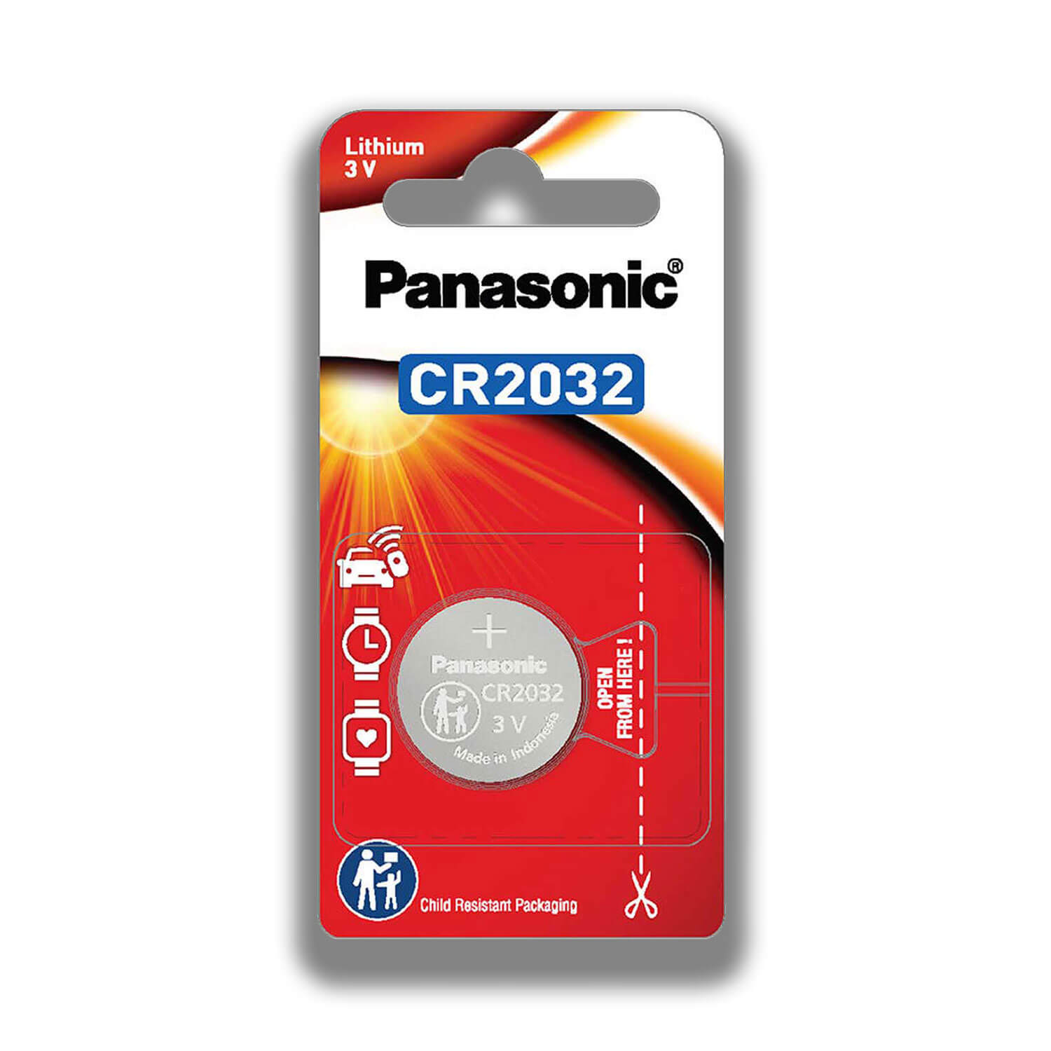 PANASONIC CR2032 Lithium-Batterie 3.0V
