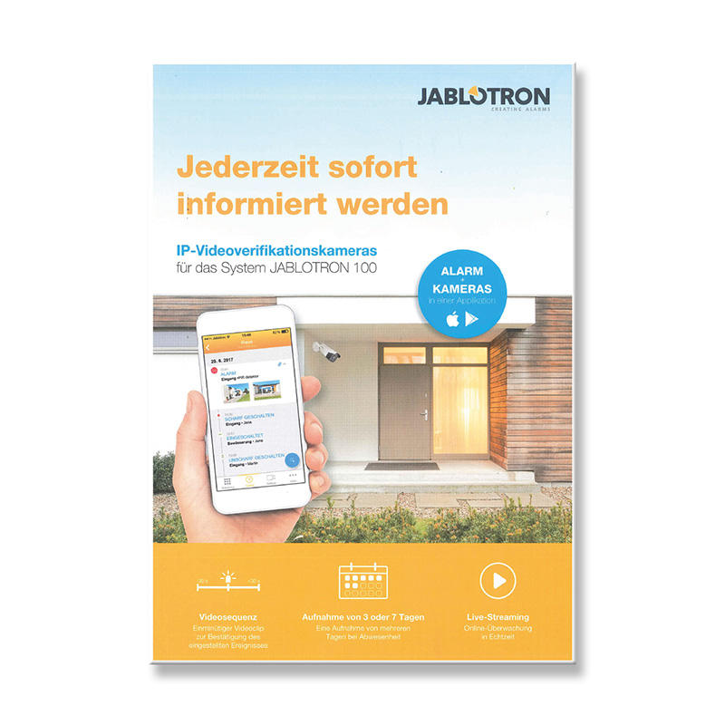20 Stück B2C Flyer "Jederzeit sofort informiert werden"